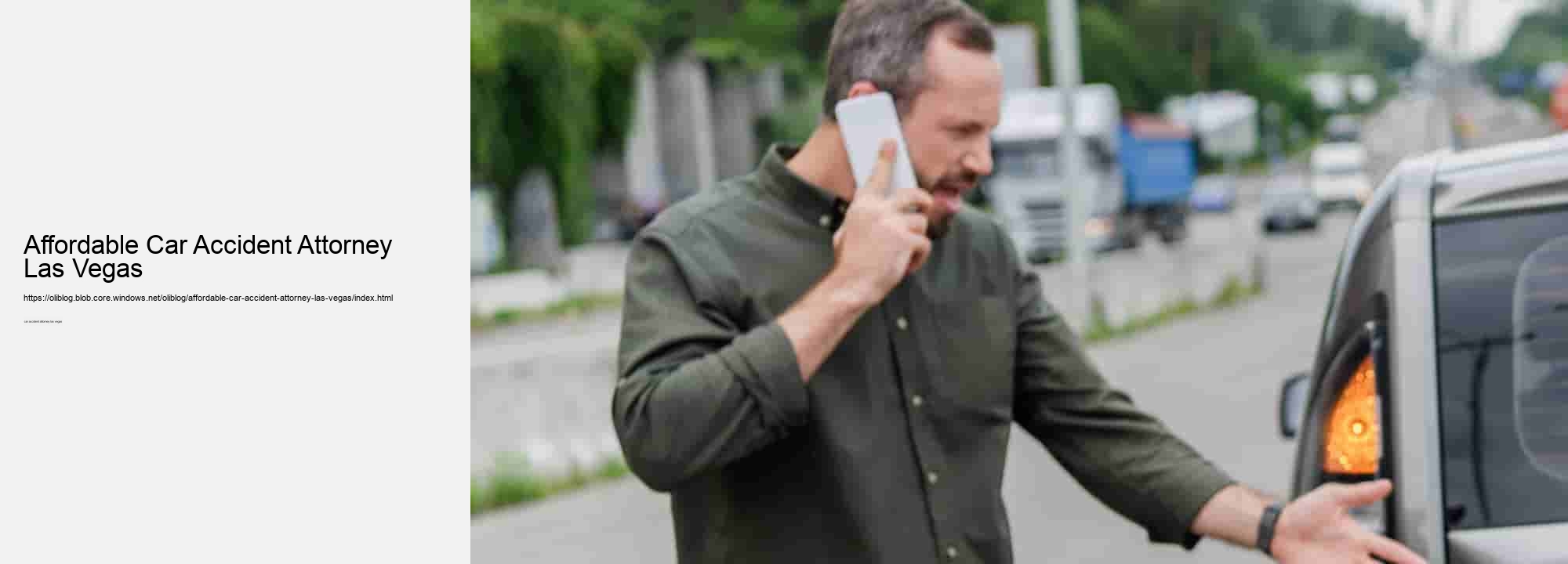 Affordable Car Accident Attorney Las Vegas