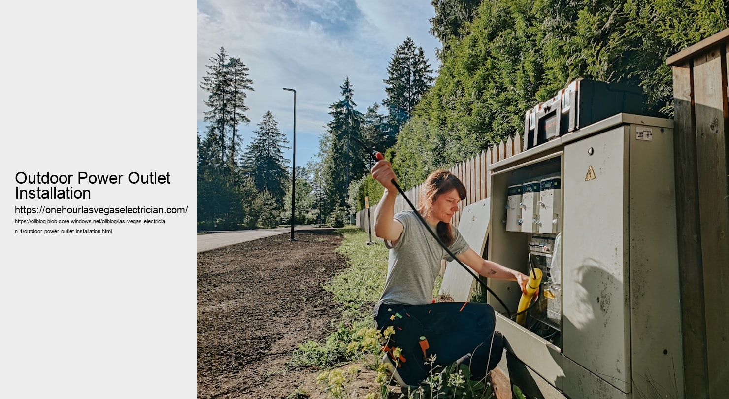 Outdoor Power Outlet Installation