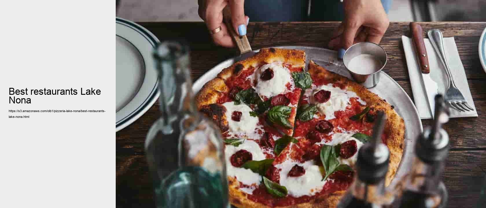 Best restaurants Lake Nona