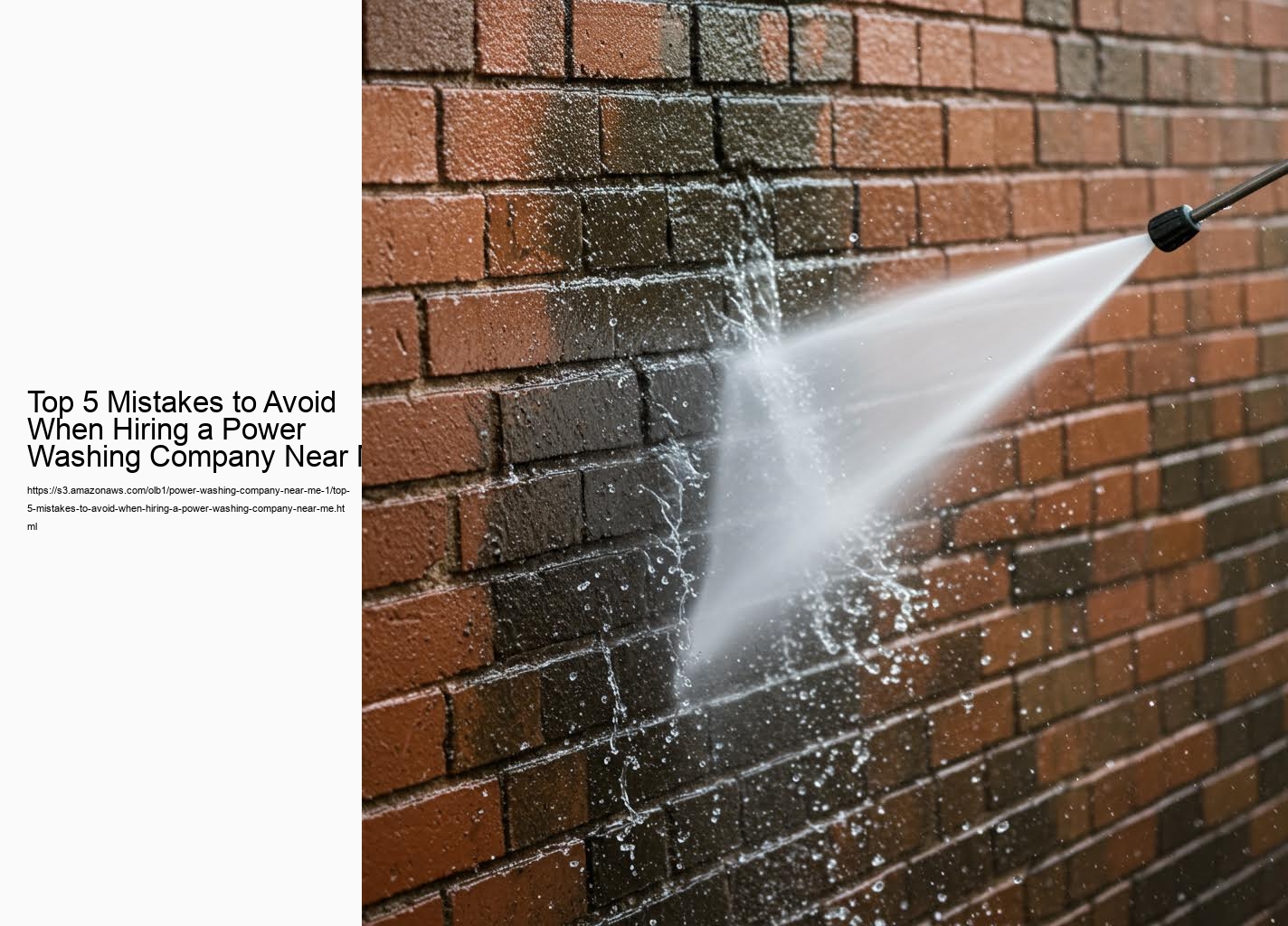Top 5 Mistakes to Avoid When Hiring a Power Washing Company Near Me