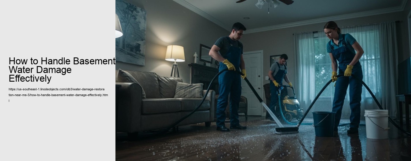 How to Handle Basement Water Damage Effectively